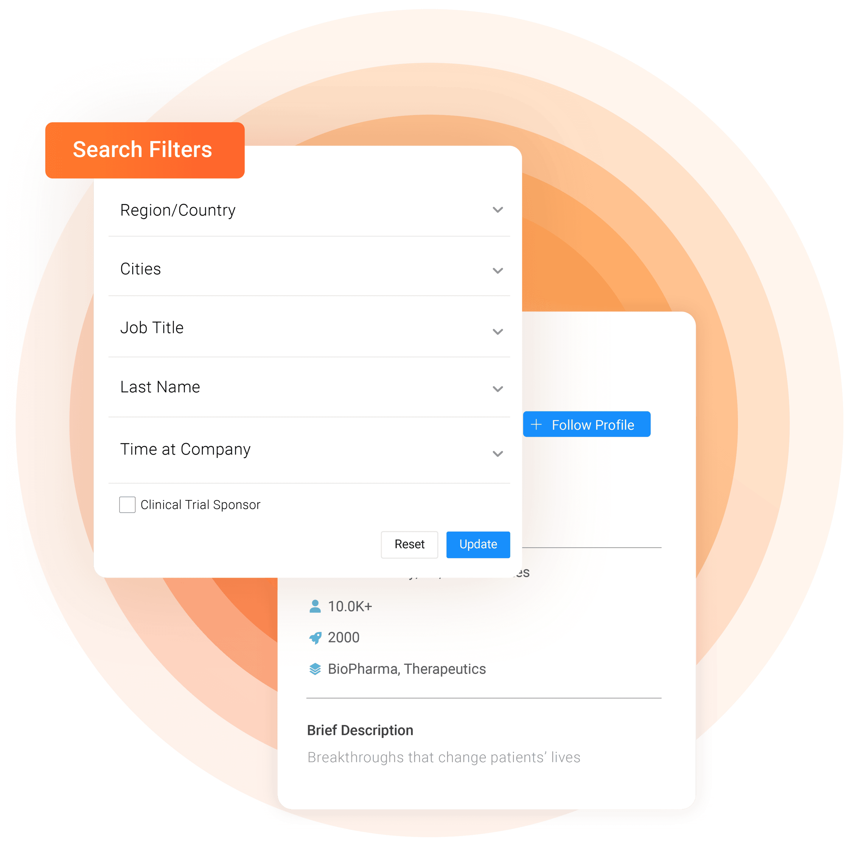 Use advanced company filters to find the right decision makers in any location