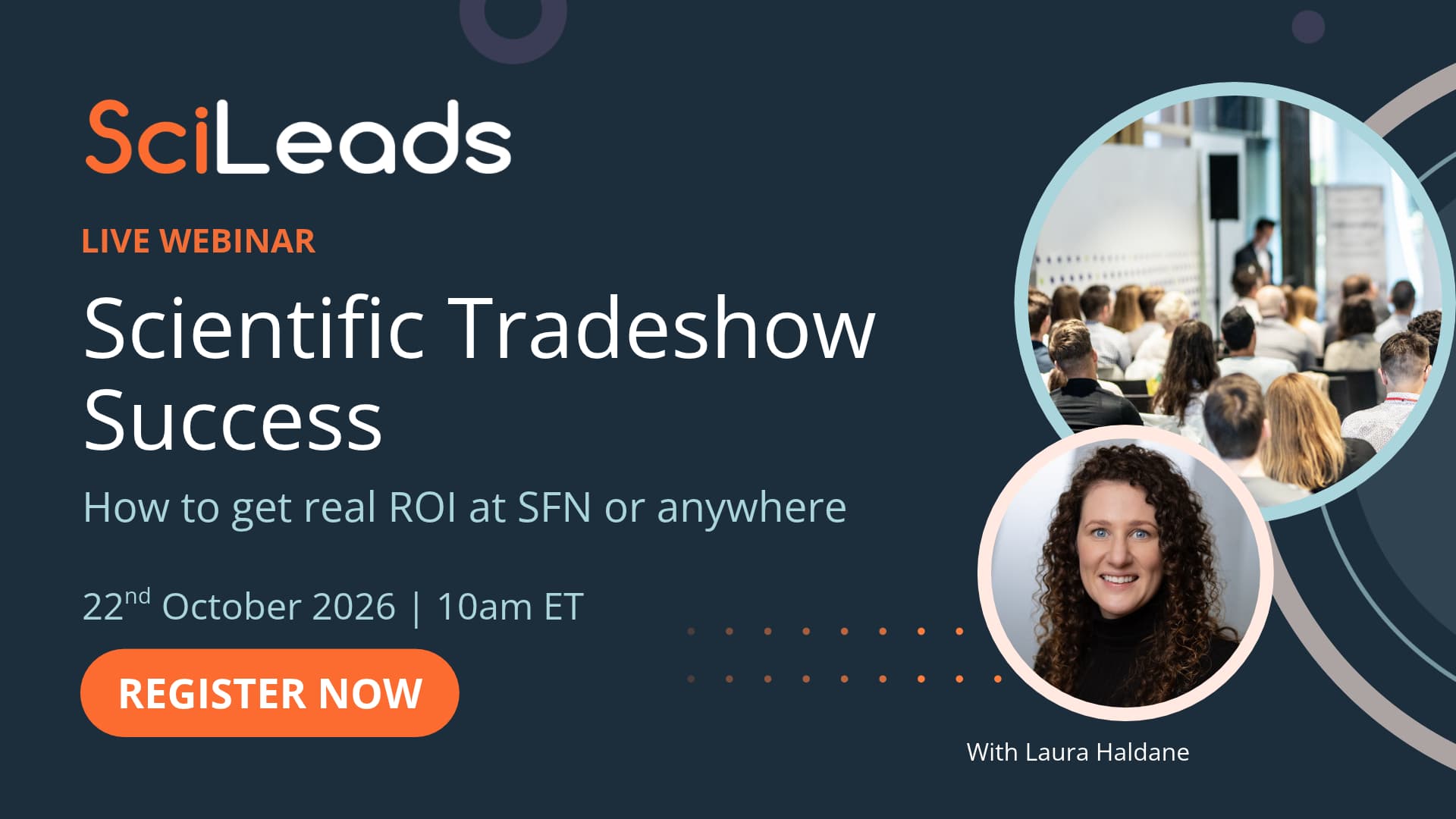 Scientific Tradeshow Success webinar promotional picture