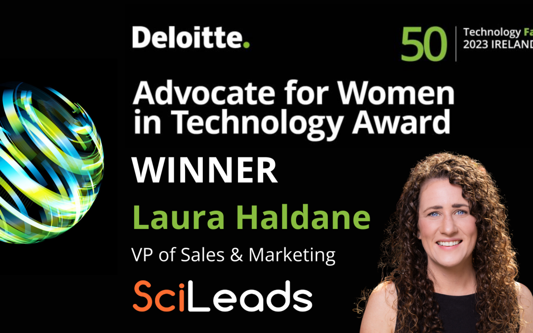 SciLeads’ Laura Haldane wins Advocate for Women in Technology Award